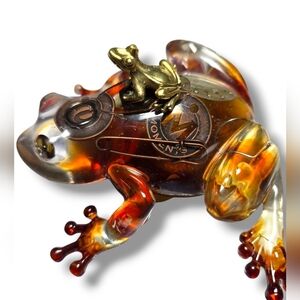 Hand Crafted Steampunk Lucky Frog !